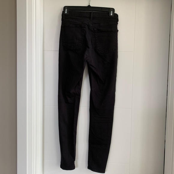 Topshop Jamie High Waist Black Jeans - Picture 4 of 8